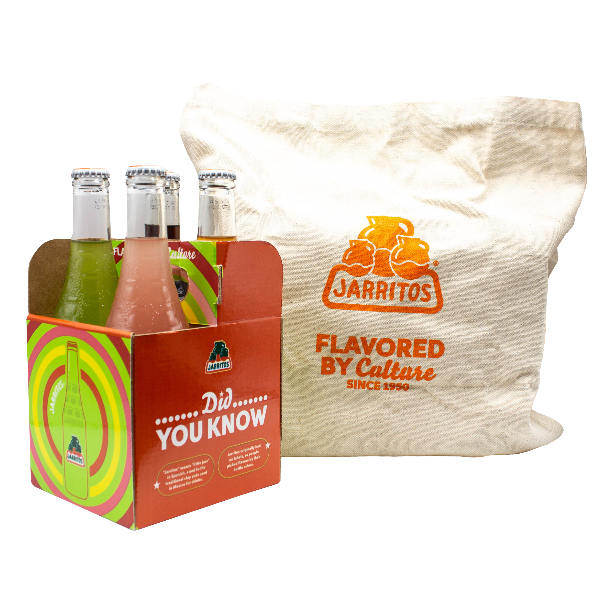 Jarritos Mixed 4 Pack + Tote Bag